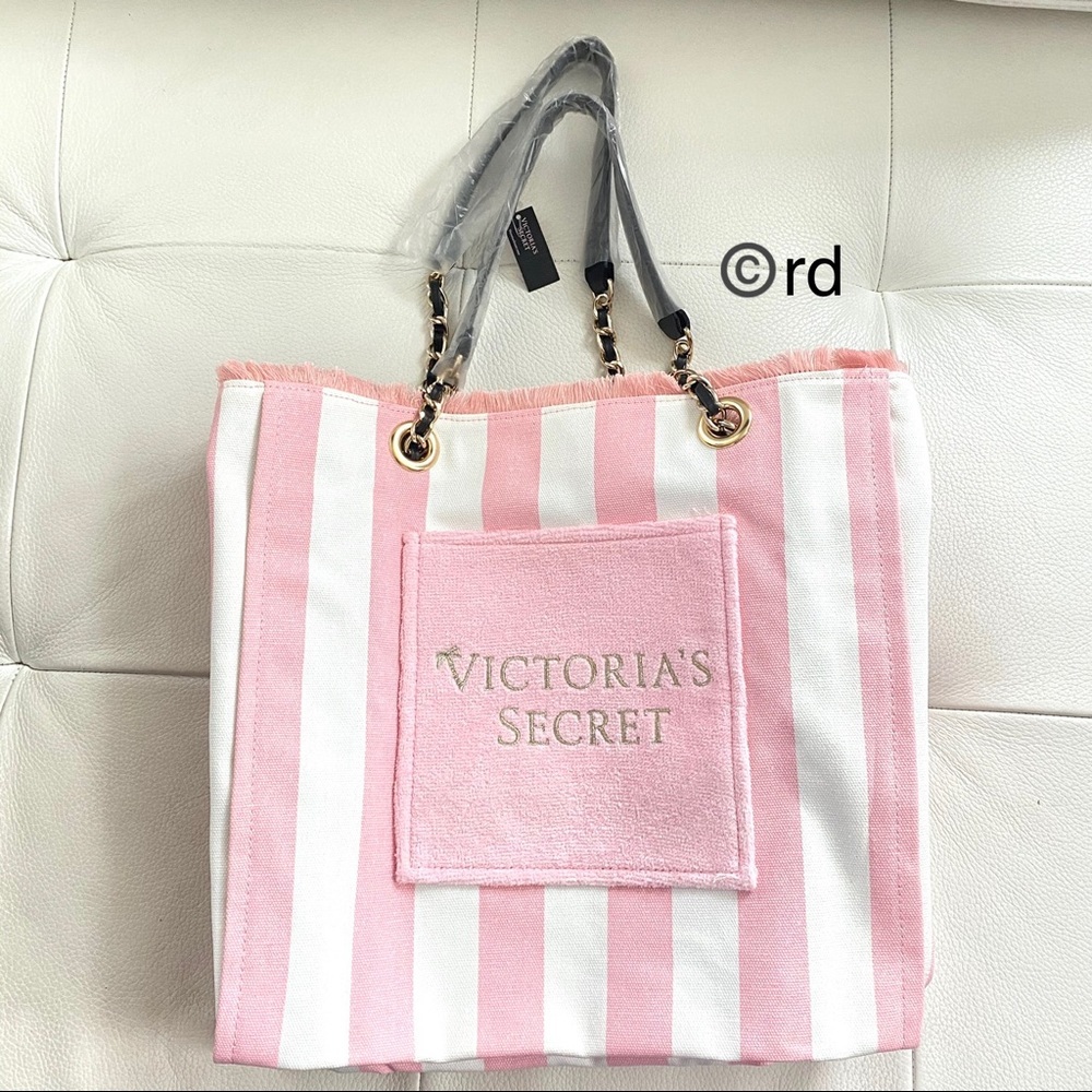 Victoria’s Secret Pink Stripe Beach Bag $58 - Picture 6 of 12